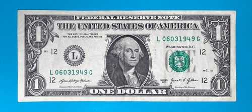 June 3, 1949 / 6 March 1949 (L 06031949 G) BIRTHDAY Note $1 One Dollar Bill . - Picture 2 of 4