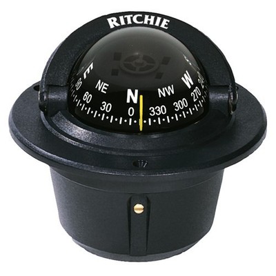 Ritchie Compass, Flush Mount, 2.75'' Dial, Black F-50