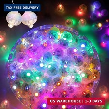 100pcs Balloon Lights, Long Standby Time Mini Ball Light, Round LED Multicolor T