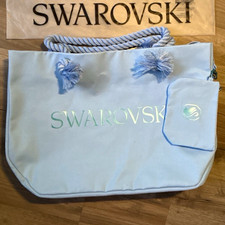 Swarovski Strandtasche hellblau mit Pouch