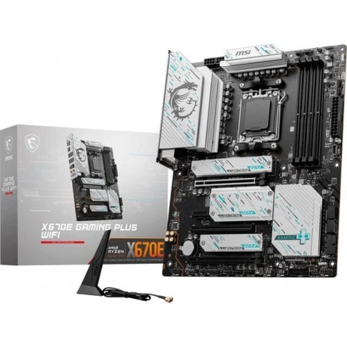 MSI X670E GAMING PLUS WIFI Gaming Desktop Motherboard - AMD X670 Chipset - Socke