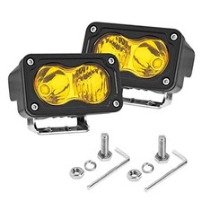Yellow 3 Inch LED Pods, 2PCS 40W Combo Beam LED Fog Yellow LED Combo Lights