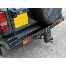 Heavy-Duty Rear Bumper (Black) - Land Rover Discovery 1 300Tdi - DA5647