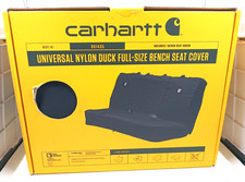New - Carhartt Rs1435 Universal Nylon Duck Full Size Bench Seat Cover - Black New - Carhartt Rs1435 Universal Nylon Duck Full Size Bench Seat Cover - Black