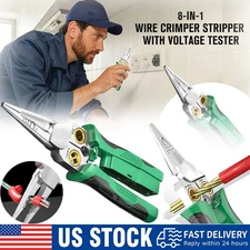 8-In-1 Wire Stripper, Wire Stripping Tool with Voltage Tester, Cable Cutters USA
