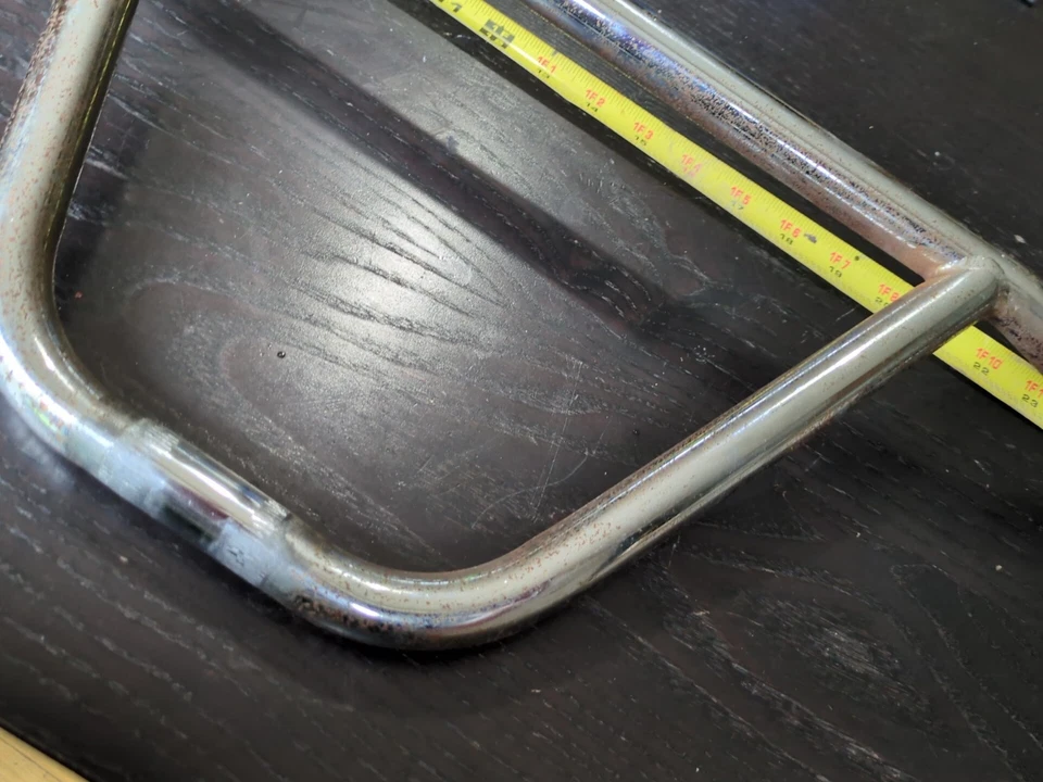 Vintage Handlebar Old School BMX Straight Crossbar Chrome OG 70s 80 CW Kuwahara - Image 4 of 4