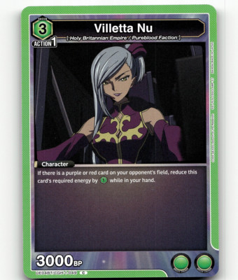 Union Arena Villetta Nu - Code Geass: Lelouch of the Rebellion