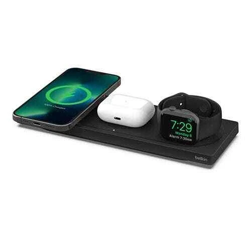 Belkin BOOSTCHARGE PRO 3-in-1 Wireless Charging Pad With MagSafe 
