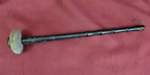 19C. ANTIQUE MUSICAL INSTRUMENT DRUMSTICK WOODEN HANDLE - Picture 2 of 7