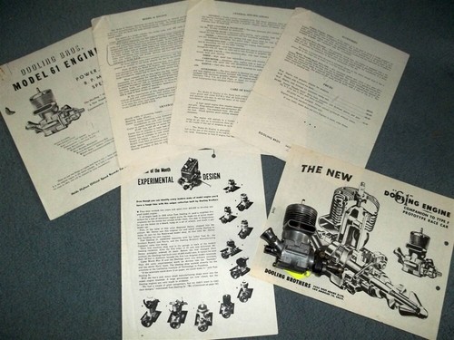 Vintage Ignition Engine Tether Car DOOLING .61 RACING ENGINES History