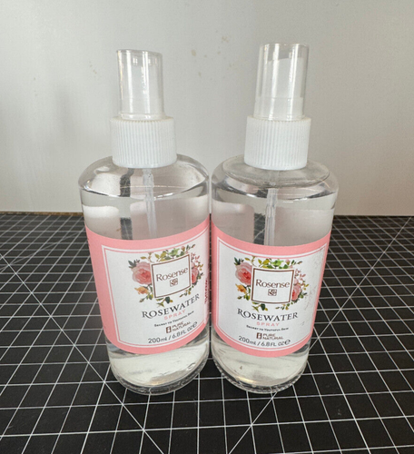 2 NEUE Rosense Rosa Damascena ROSENWASSER - 100 % natürlich - 200 ml/6,8 flüssige Unzen - Bild 1 von 6