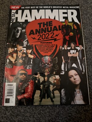 2022 ANNUAL METAL HAMMER MAGAZINE FUTURE PUB IRON MAIDEN BABYMETAL EVANESCENCE