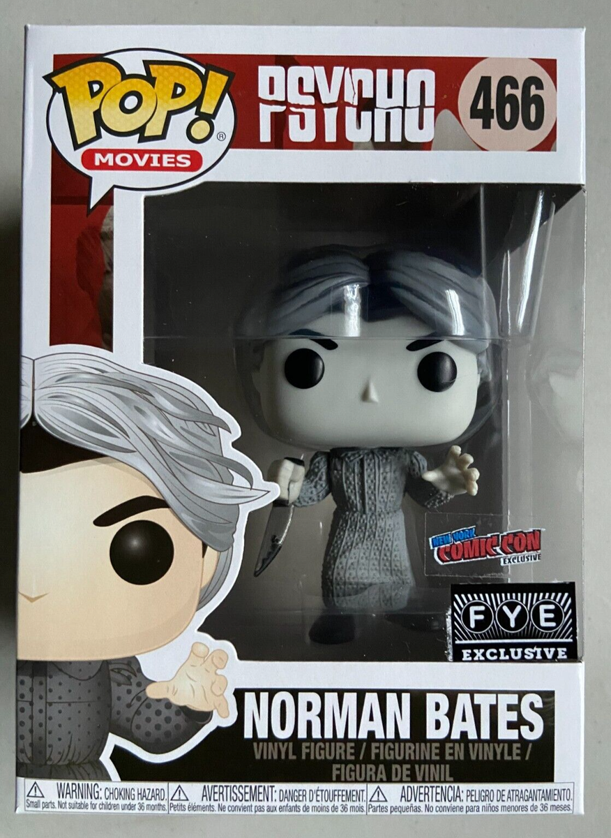 Funko Pop Horror Movies Psycho Norman Bates Black & White 466 FYE