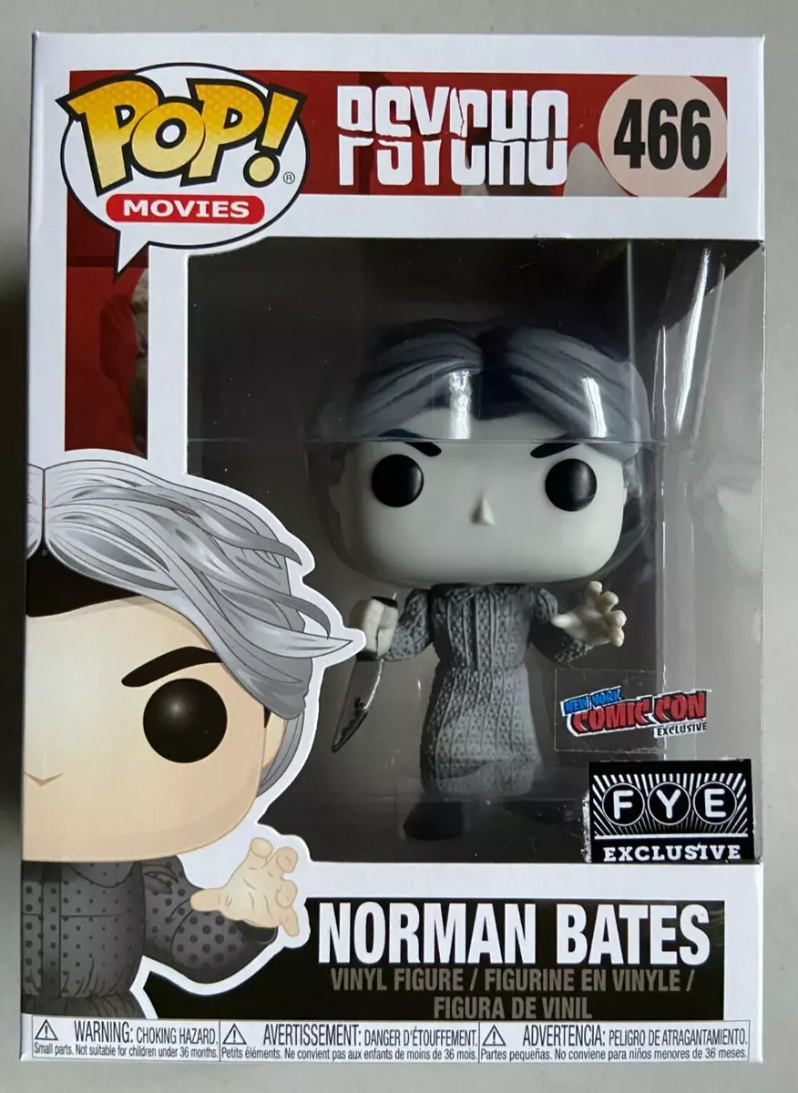 Funko Pop Horror Movies Psycho Norman Bates Black White 466 FYE