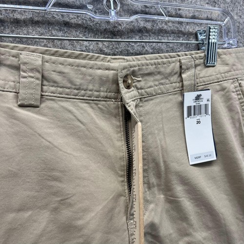 Polo Ralph Lauren Shorts Boys Tan 20 Khaki Cargo Pants Outdoors Youth Flat Beige - Picture 9 of 14