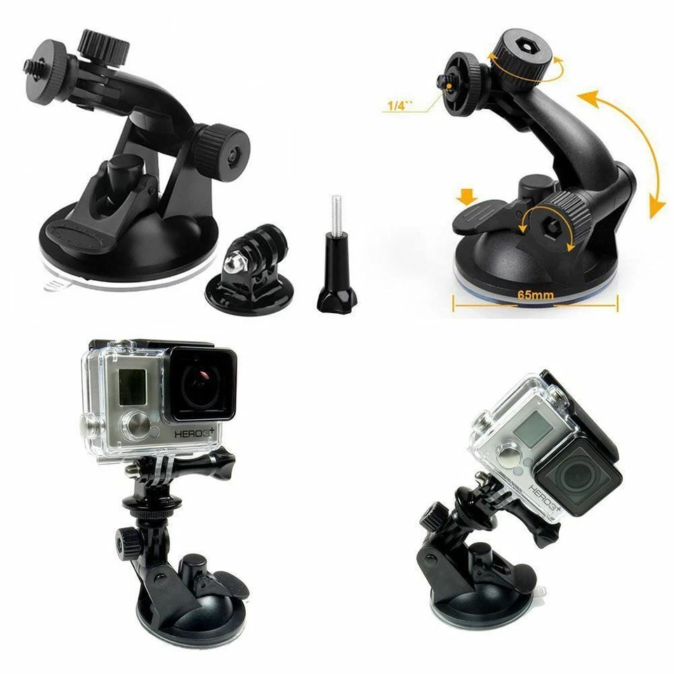 GoPro 8 7 6 5 4+ 216pcs Accessories Pack Case Monopod Float Mount Chest Head AU - image 3 of 4