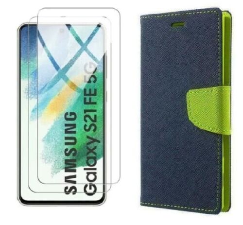 Coque Portefeuille + Verre Trempé pour Samsung Galaxy S25 S24 FE S23 Ultra Plus - Photo 13 sur 14