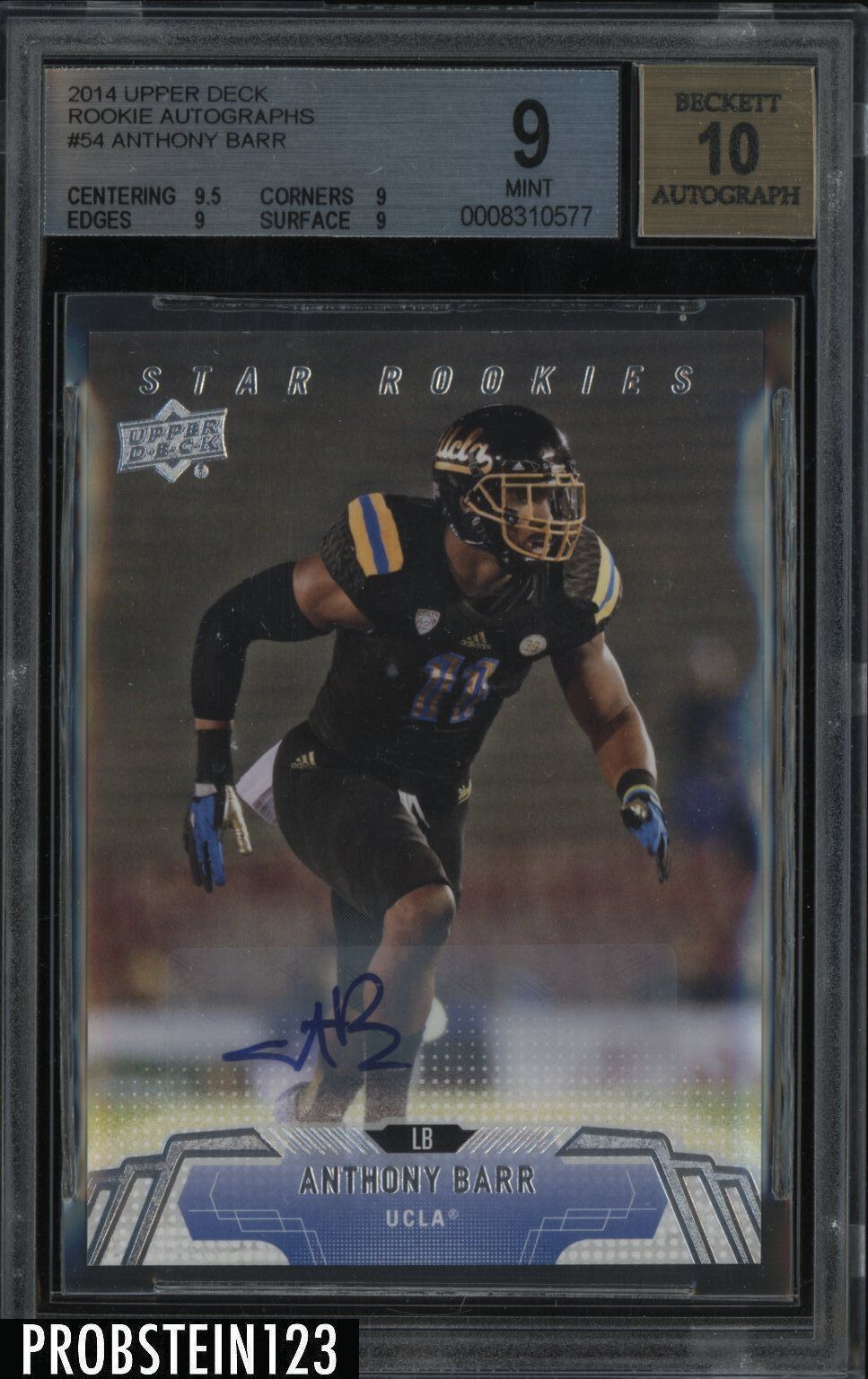 Anthony Barr Upper Deck #54 Autograph