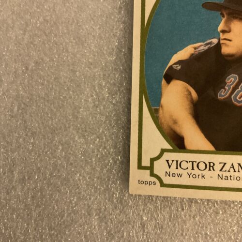 VICTOR ZAMBRANO 2005 Topps Cracker Jack MINI BLUE Parallel Card #169 #1/50 Mets - Picture 3 of 7