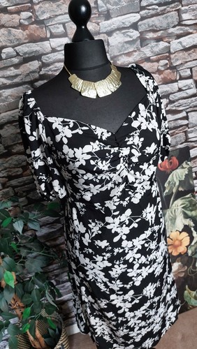 LADIES ROCKABILLY 50'S style fitted dress chic PLUS size 24 XL tea party event - Picture 5 of 6