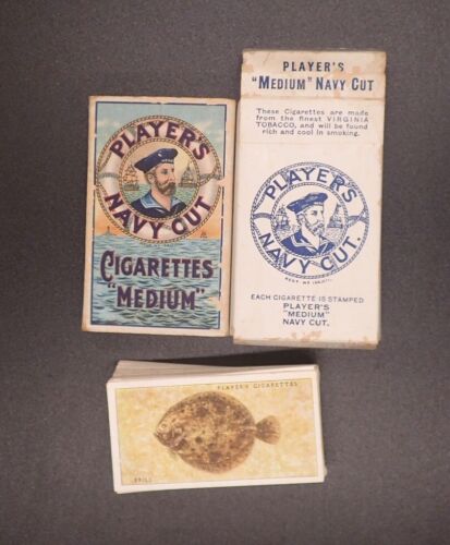 Ensemble de cartes à cigarettes pour joueurs poissons de mer 50 pouces paquet de cigarettes anciennes - Photo 1 sur 9