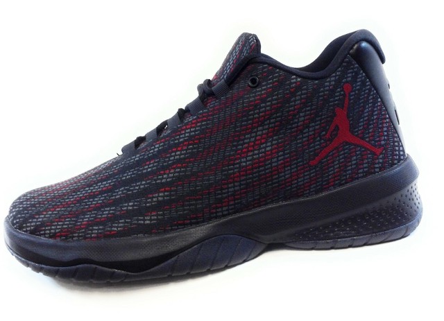jordan b fly red and black