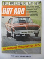 Hot Rod Magazine   September 1968   Don Nicholson Cougar