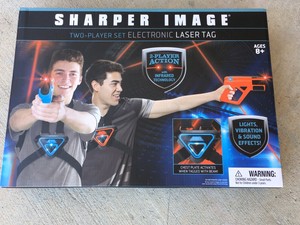 sharper image toy laser tag shooting game