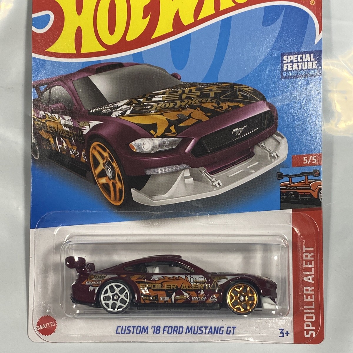 Hot wheels Custom 18 Ford mustang GT Wine #175 175/250 2022