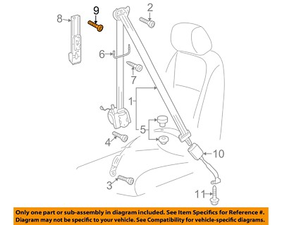 VOLKSWAGEN OEM 09-11 Arteon Restraint Systems-Adjuster Bolt Right N10572403