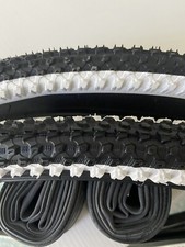 2 Copertoni  26 X 2.10 + 2 Camere d'aria Bici 26" MTB Mountain Bike BIANCONERI