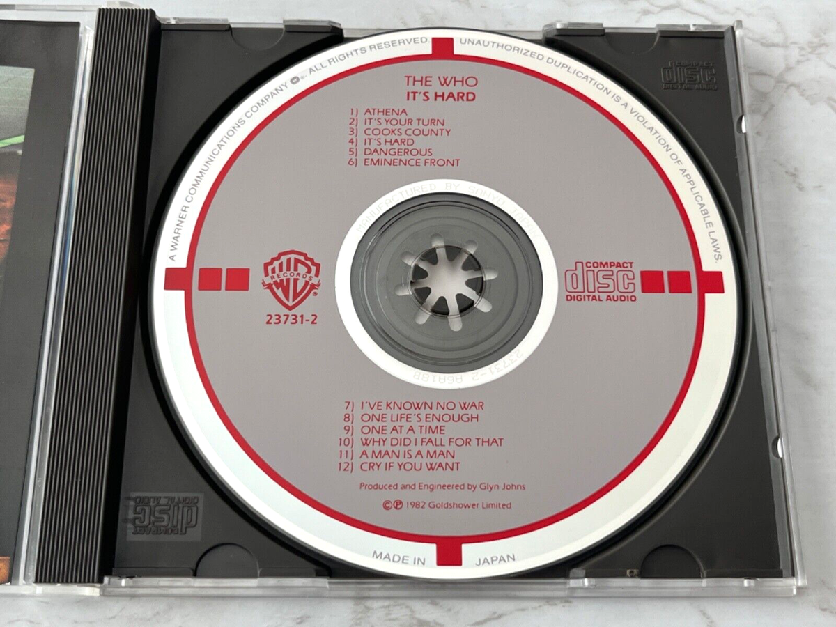 The Who It's Hard CD TARGET DISC! JAPAN Warner 23731-2 Pete