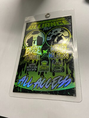 #ad #ad RARE Twiztid UNDERGROUND ALLIANCE TOUR All ACCESS PASS BLAZE KING CLICK $49.99