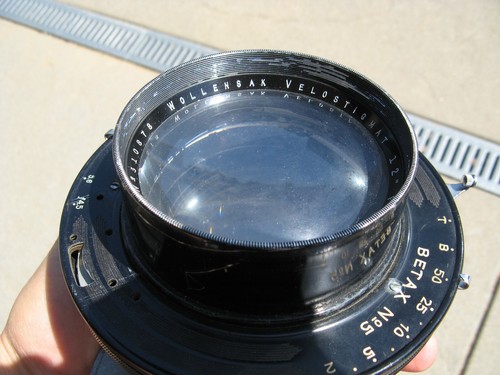 Wollensak Velostigmat 12" Focus Series ll 2 f 4.5 Lens with Betax No 5 Shutter - Picture 4 of 11