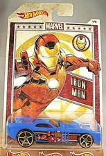 2019 Hot Wheels Marvel Series 1/6 Iron Man THE GOV'NER Blue w/Gold OH5 Spoke Whl