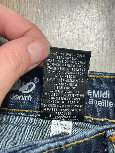 Mossimo Denim Shorts, Youth Girls Size 2, Blue,Mid Rise, Midi - Picture 6 of 10
