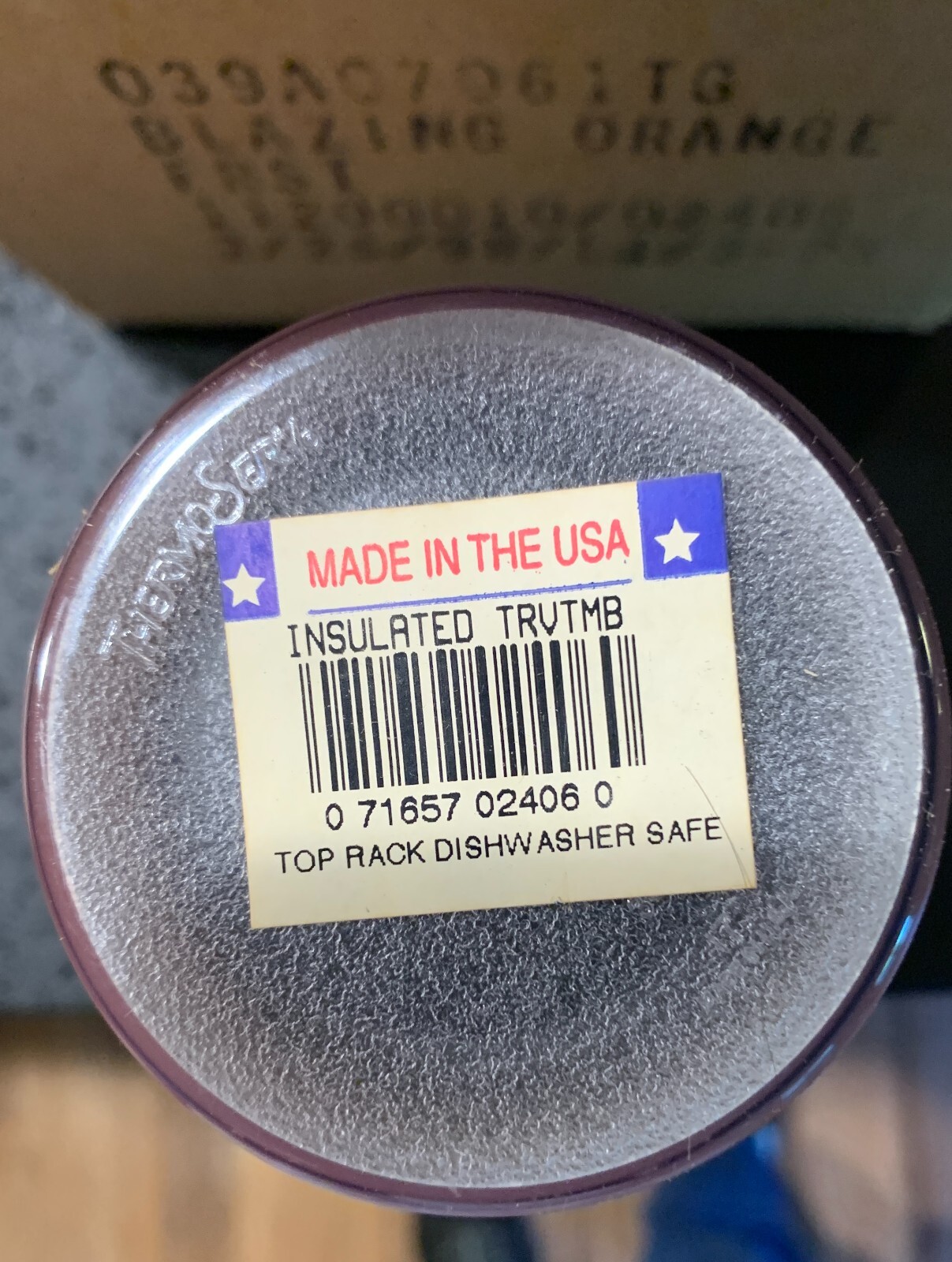 NEW 3 pack Orange Travel Coffee Mug 12 oz Insulated Tumbler Made in USA