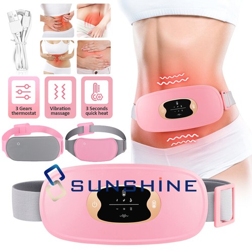 Elektrisches Massage Heizkissen Menstruationsvibrationsgürtel zur Linderung von Periodenschmerzen