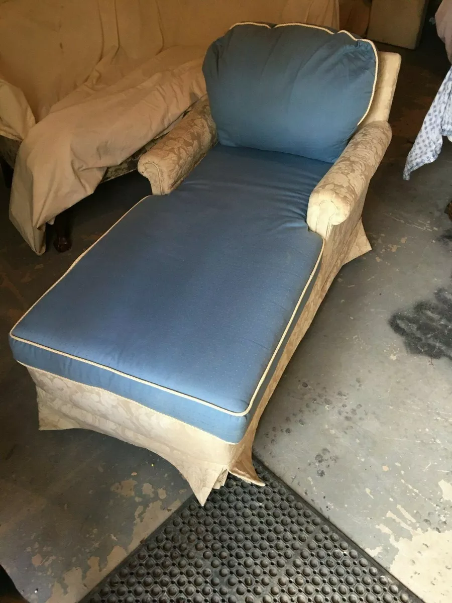 Chaise lounge online slipcover with arms