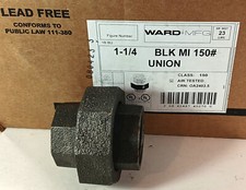 1 NEW WARD 1B.BU 1 BLK MI 150 FNPT END STYLE UNION NNB MAKE OFFER