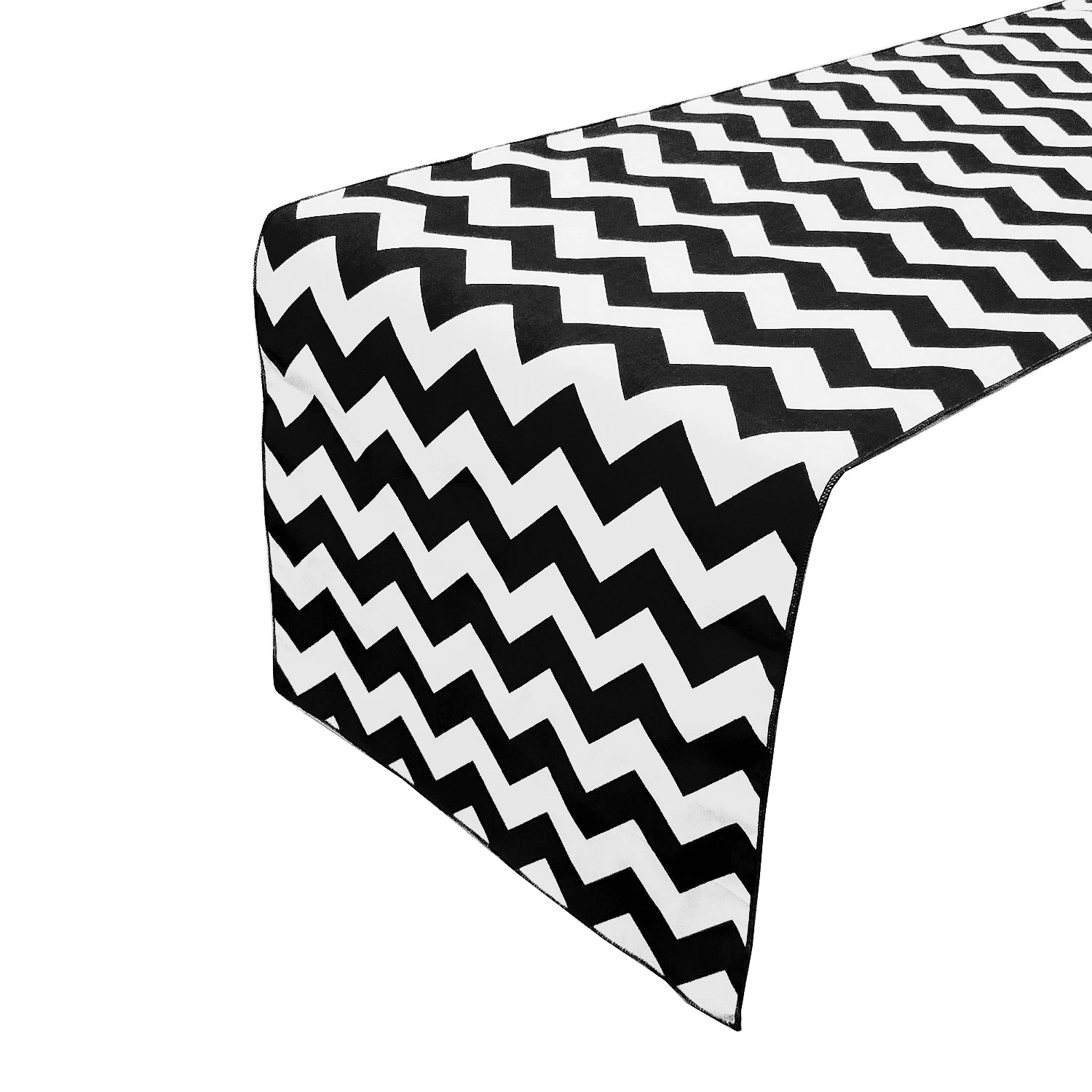 Poly Cotton Zig-Zag Chevron Table Runner for Kitchen Dining Room Home Decor