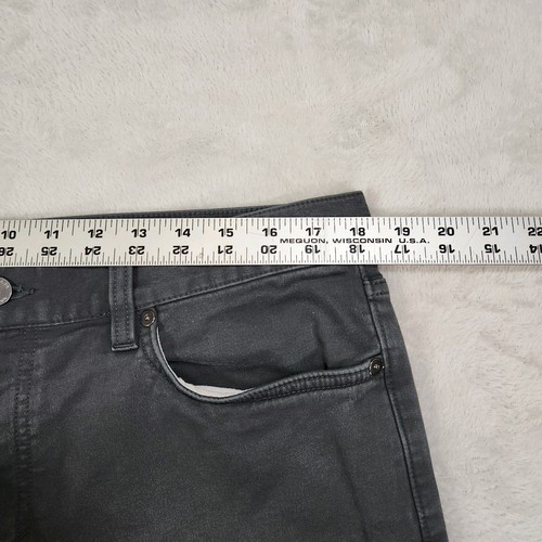 Banana Republic Jeans Mens 36x34 Gray Traveler Slim Stretch Dark Wash Denim - Picture 9 of 15