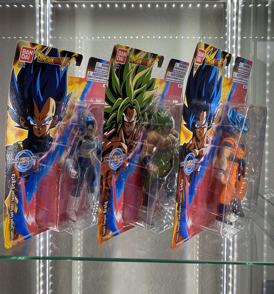 BANDAI Goku Vegeta Broly Dragon Ball Z Evolve Super Saiyan