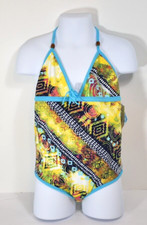 Girls Azul Multicolor 1 Piece Swimsuit  Size 6 NWT