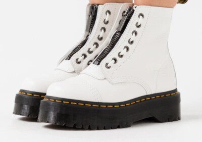 Dr. Martens Sinclair Ankle Boots Womens US 8 Platform White Front