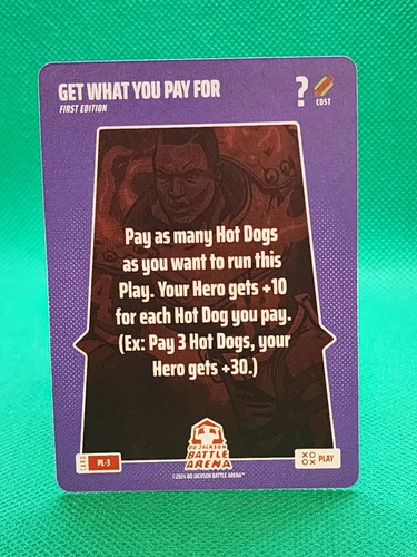 2024 Bo Jackson Battle Arena - Get What You Pay For SSP Ultra Play Card #PL-3!!!