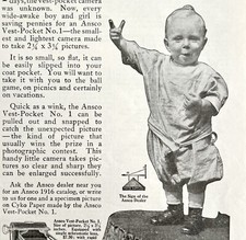 Ansco Cameras And Speedex Film NY 1917 Advertisement Antique Photography DWII10