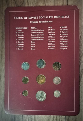 COINS & STAMP - USSR - SOVIET UNION - FRANKLIN MINT COIN SETS OF ALL NATIONS - Picture 2 of 3