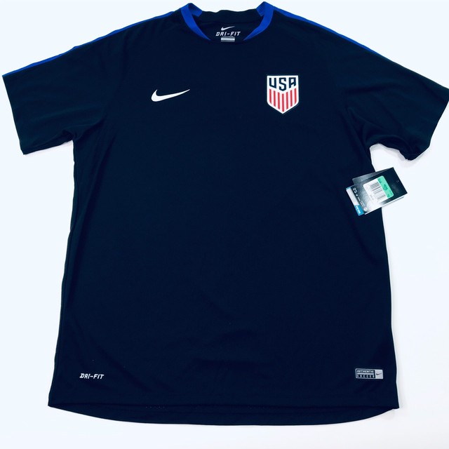 Nike Men's USA Soccer Official Shirt Jersey Black Sz XL NWT Drifit eBay