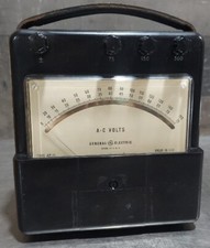 Vintage - General Electric Model 8AP11V1BE1  A-C Watts Meter. Type AP-11